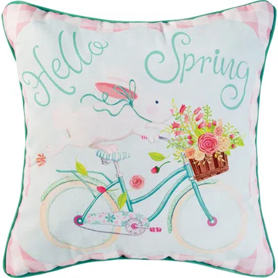 C & F Home C&f Home Hello Spring Printed Throw Pillow, 18" X 18" In Multi