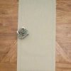 C & F Home C&f Home Hemstitch Solid Green 100% Cotton Cloth Table Runner 14" X 72" In Neutral