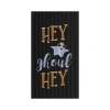 C & F Home C&f Home Hey Ghoul Hey Ghost Halloween Embroidered Cotton Waffle Weave Kitchen Towel In Black