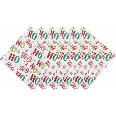 C & F Home C&f Home Ho Ho Ho Napkins Set Of 6 In Multi