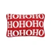 C & F Home C&f Home Ho Ho Ho Reversible Knitted Christmas Throw Pillow, 14" X 22" In Red