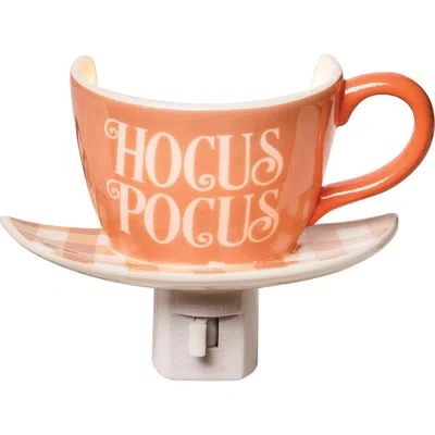 C & F Home C&f Home Hocus Pocus Halloween Decorative Night Light Teacup Figurine Decoration In Orange