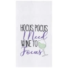 C & F Home C&f Home Hocus Pocus I Need Wine To Focus Halloween Embroidered Flour Sack Cotton Kitchen Towel In White