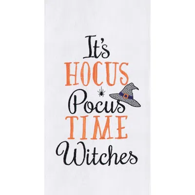 C & F Home C&f Home Hocus Pocus Time Cotton Embroidered Flour Sack Halloween Kitchen Towel In White