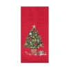 C & F Home C&f Home Holiday Tree Towel In Red