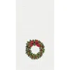 C & F Home C&f Home Holiday Wreath Waffle Weave Kitchen Towel In Green