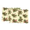 C & F Home C&f Home Holly Cream Table Runner 14" X 51" Small In Green