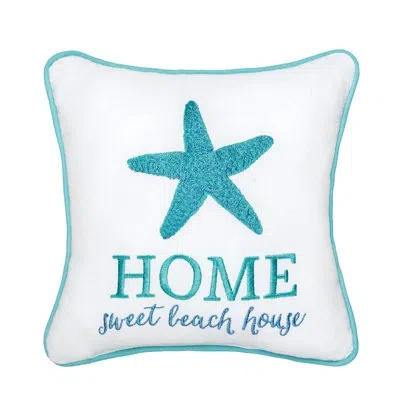 C & F Home Home Sweet Beach House Pillow In Blue