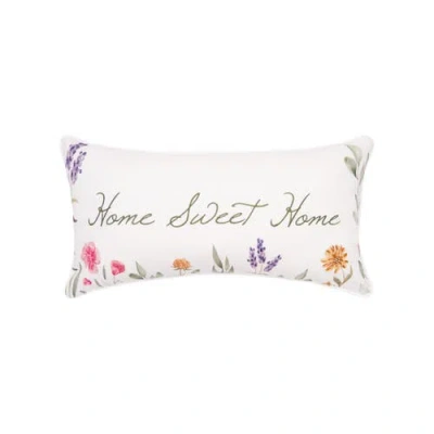 C & F Home C&f Home "home Sweet Home" April Showers Cotton Blend Lumbar Accent Pillow 12" X 24" In Multi