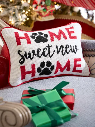 C & F Home Home Sweet New Home Needlepoint Pillow In Multi