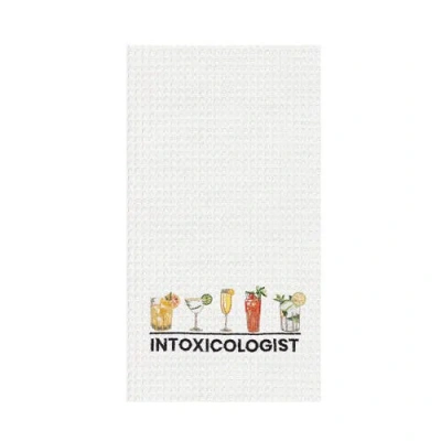 C & F Home C&f Home "intoxicologist" Waffle Weave Dishtowel In Neutral