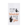 C & F Home C&f Home It's The Most Wonderful Time Of The Year Halloween Flour Sack Kitchen Towel In White