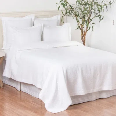 C & F Home Jardin Matelassé Coverlet In White