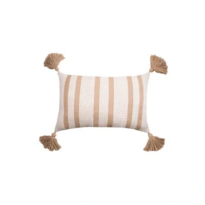 C & F Home Joey Rectangular Cotton Pillow Cover & Insert In Tan