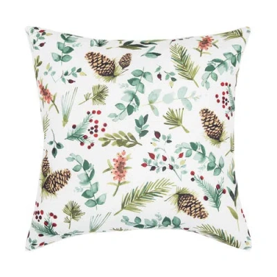 C & F Home C&f Home Jovie Pinecone Lodge Indoor/outdoor Accent Pillow, 18" X 18" In White