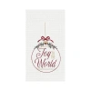 C & F Home C&f Home Joy To The World Ornament Towel In White
