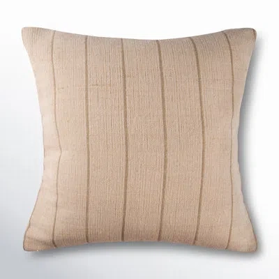 C & F Home Jute Striped Cotton Decor Throw Pillow In Brown