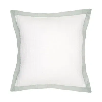 C & F Home Kinsley Slate Solid Euro Sham In White