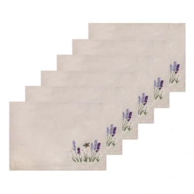 C & F Home C&f Home Lavender & Bee Garden Placemats Set Of 6 In Neutral
