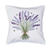C & F Home C&f Home Lavender Bouquet Embroidered Throw Pillow, 18" X 18" In Purple