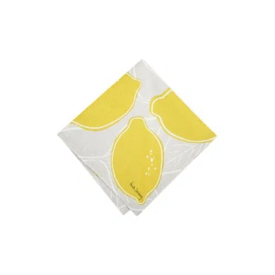 C & F Home C&f Home Lemon Toss Napkin Set Of 6 In Yellow