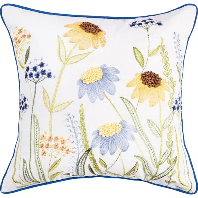C & F Home C&f Home Lovely Blues Spring Sunflower Floral Flowers Accent Throw Pillow, 16" X 16" In Multi