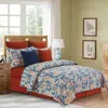 C & F Home C&f Home Marla Damask Cotton Quilt Set In Blue
