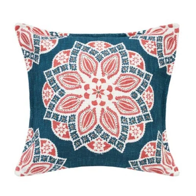 C & F Home C&f Home Mary Geometric Medallion Cotton Decorative Throw Pillow In Multi