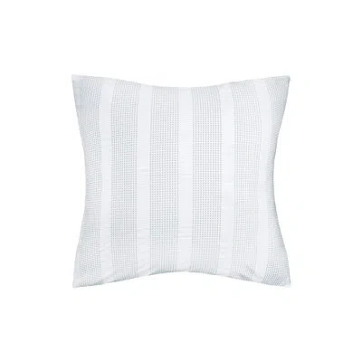 C & F Home Mason Cotton Euro Sham In White;gray