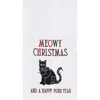 C & F Home C&f Home Meowy Christmas Towel In White