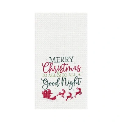 C & F Home C&f Home Merry Christmas & Good Nigh Towel In White
