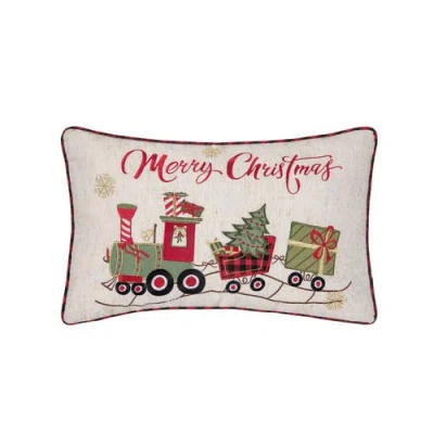 C & F Home C&f Home Merry Christmas Pillow, 14" X 22" In Neutral
