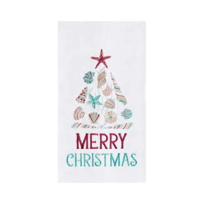 C & F Home C&f Home Merry Christmas Towel In Blue