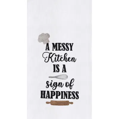 C & F Home C&f Home Messy Kitchen Happy Phrases And Sayings Towel In Multi