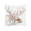C & F Home C&f Home Moose Portrait Indoor/outdoor Embroidered Accent Throw Pillow 18" X 18" In Animal Print