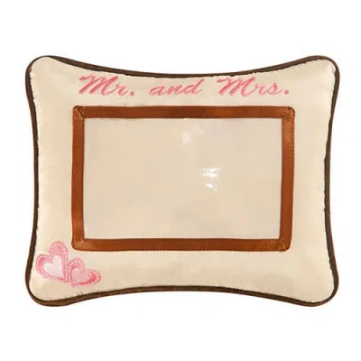 C & F Home C&f Home Mr. And Mrs. Embroidered Picture Small/petite Accent Pillow, 8" X 10" In Brown