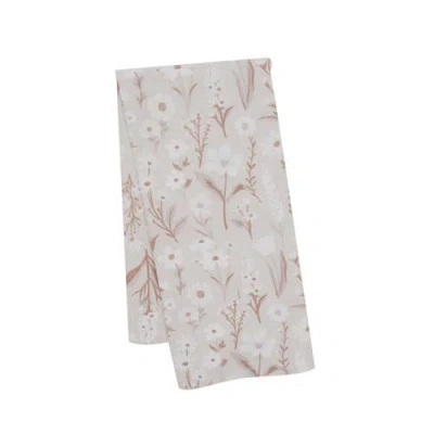 C & F Home C&f Home Natural Botanical 100% Cotton Graphic Print Handtowel In Brown