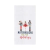 C & F Home C&f Home Nutcrackers For The Holidays Flour Sack Kitchen Towel In White