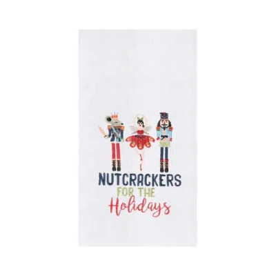 C & F Home C&f Home Nutcrackers For The Holidays Flour Sack Kitchen Towel In White