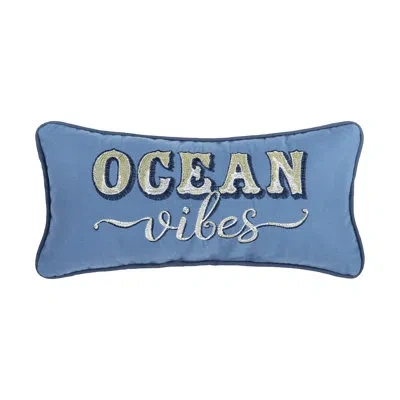 C & F Home Ocean Vibes Embroidered Throw Pillow In Blue