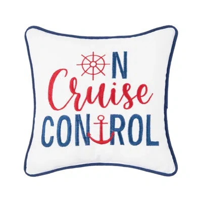 C & F Home On Cruise Control Embroidered Throw Pillow