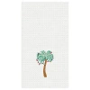 C & F Home C&f Home Palm Tree With Lights Waffle Weave Cotton Kitchen Towel In White