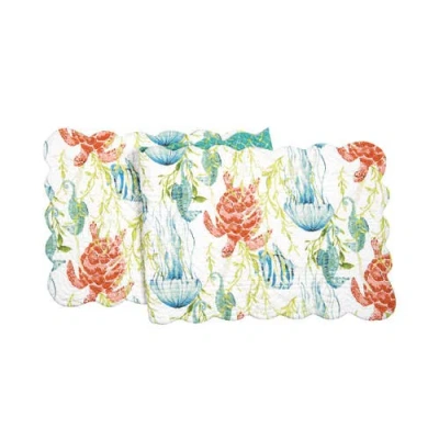 C & F Home C&f Home Paradise Sound Table Runner In White