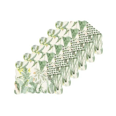 C & F Home C&f Home Parson Placemats Set Of 6 All Seasons Summer Spring Botanical, 13" X 19" In Green