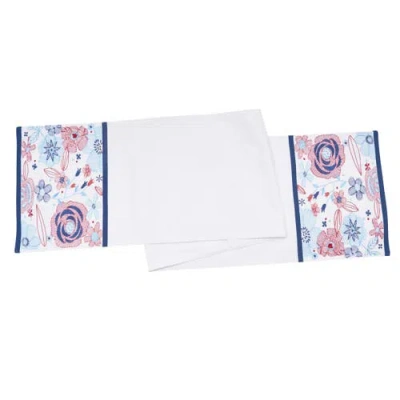 C & F Home C&f Home Patriotic Floral Table Runner 14" X 72" In Multi