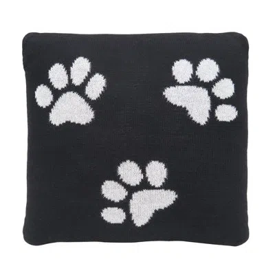 C & F Home Paw Pillow In Black;white