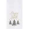 C & F Home C&f Home Peace On Earth Forest Towel In White