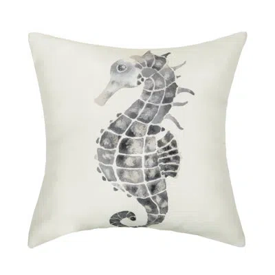 C & F Home Pebble Seahorse Pillow In Gray;ivory