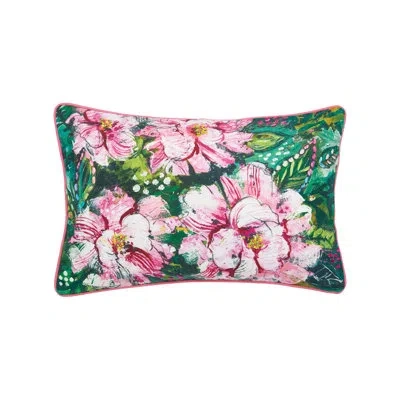C & F Home Peony Spring Printed And Embellished Throw Pillow