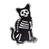 C & F Home C&f Home Pets Skeleton Shaped Hooked Pillows In Black